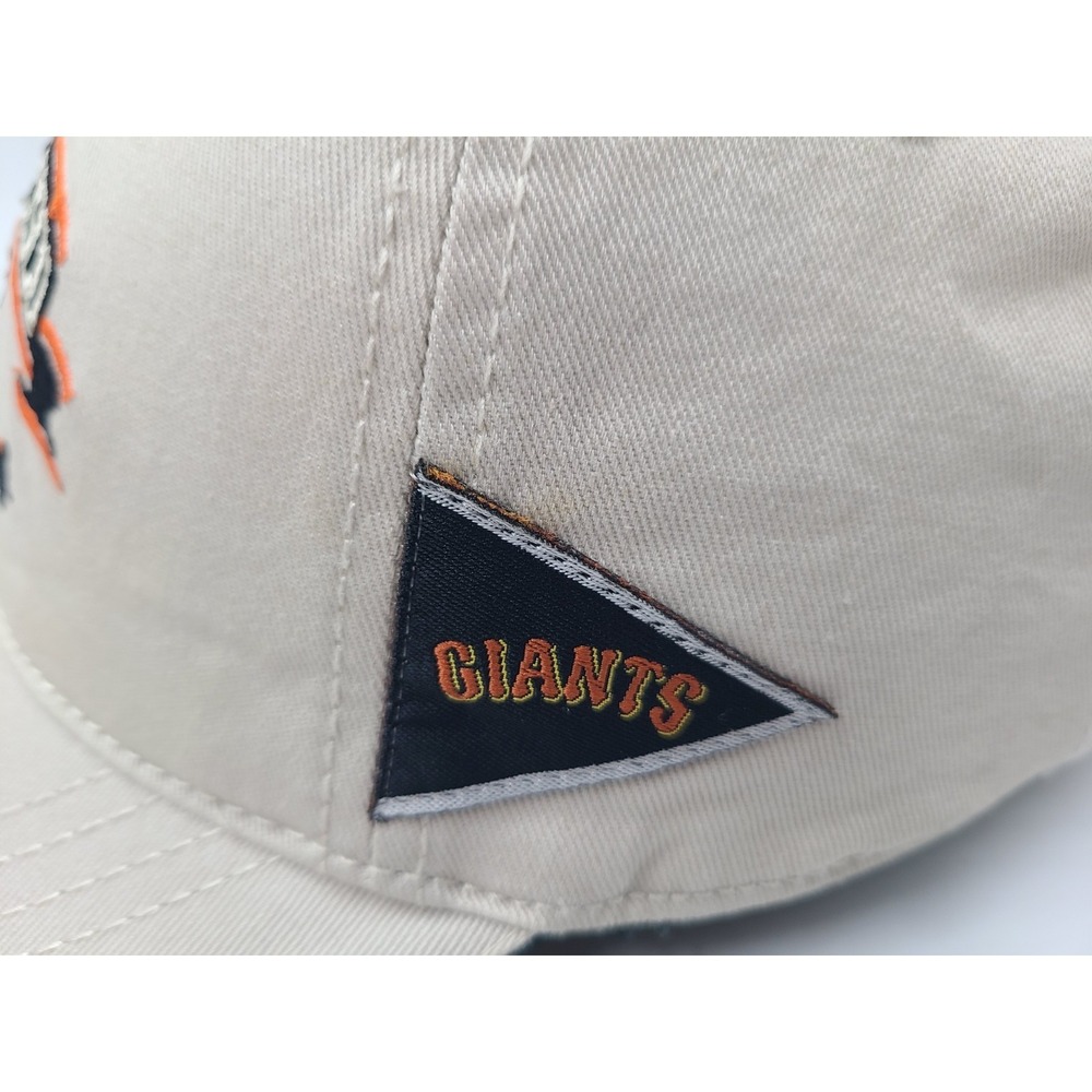 Vintage San Francisco Giants Drew Pearson Strapback (Fits Small) Hat Cap Beige - Picture 8 of 14